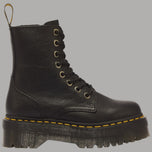 Stivali platform Dr Martens Jadon III in pelle Pisa neri con suola gialla