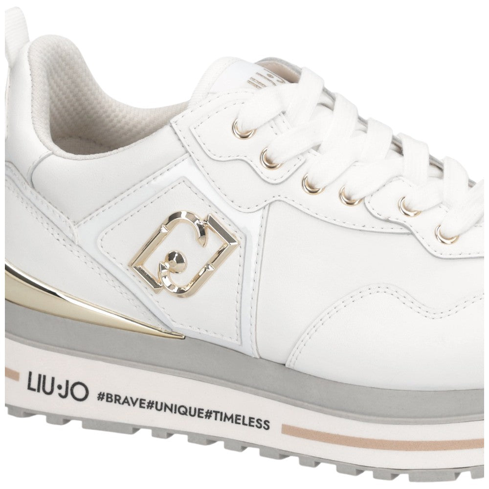 LIU JO sneakers bianche in pelle MAXI WONDER Liu Jo