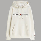 Felpa con cappuccio Tommy Hilfiger blu navy con logo ricamato sul petto