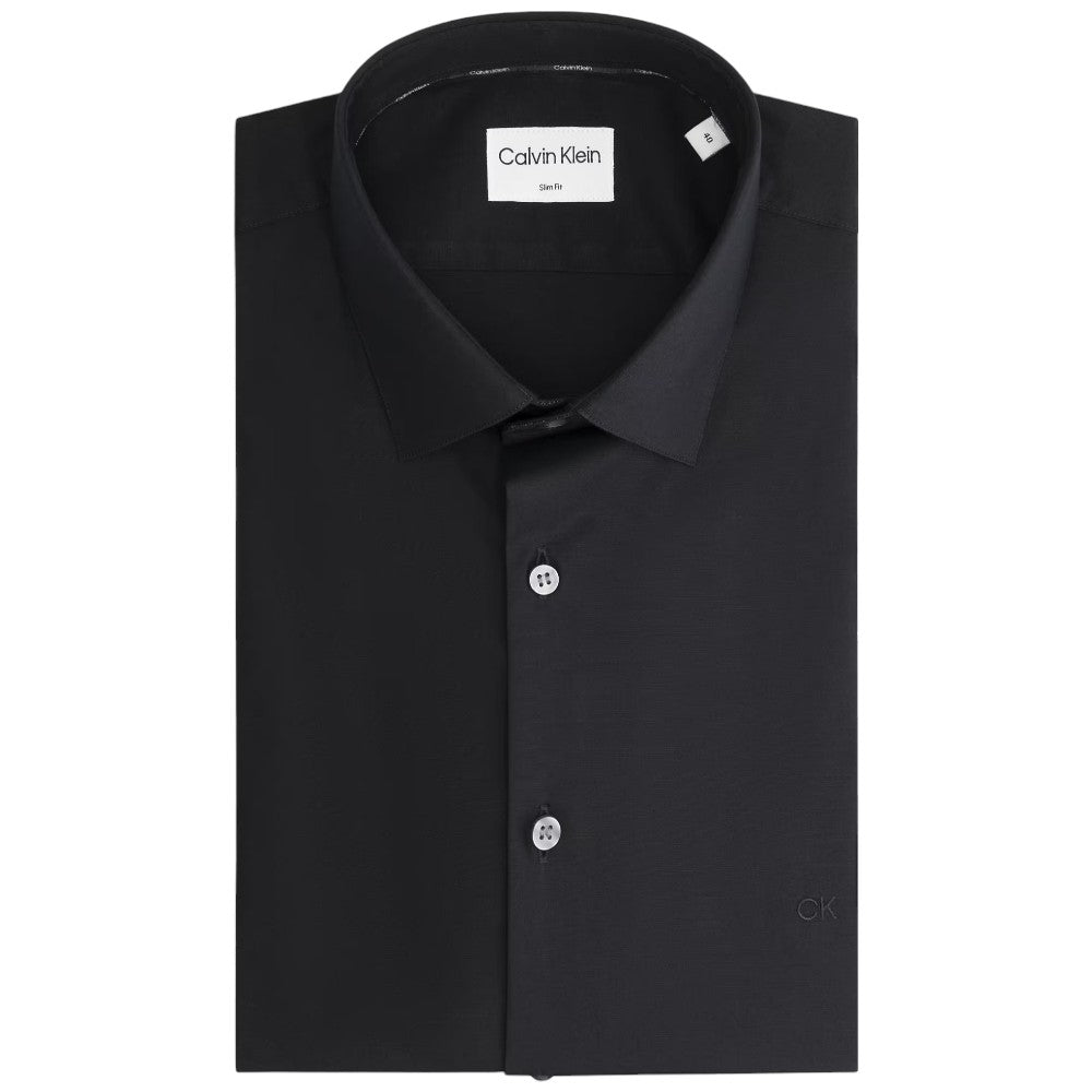 Calvin Klein camicia nera slim fit K10K108229 Camicie Calvin Klein