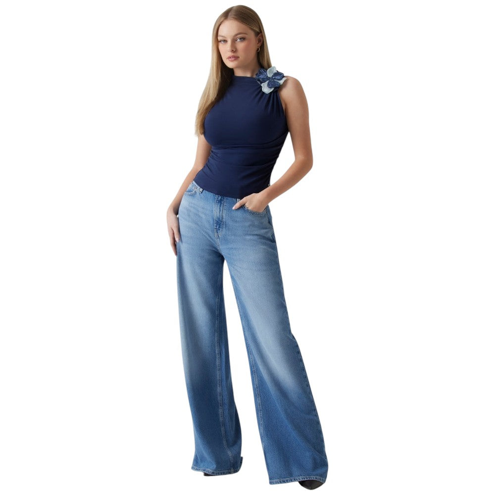 Guess top blu Ariane W5GP32 J1314 G7P1 T-shirt Guess