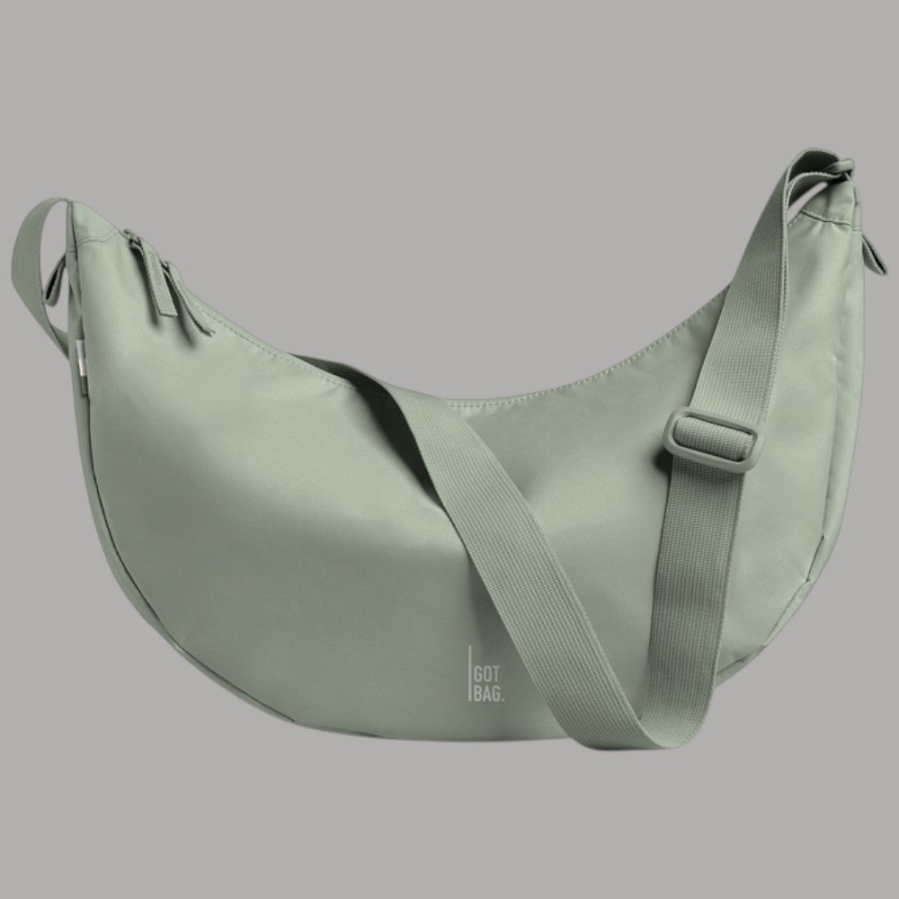 GOT BAG Moon Bag large in PET riciclato colore verde in stile backpack a spalla