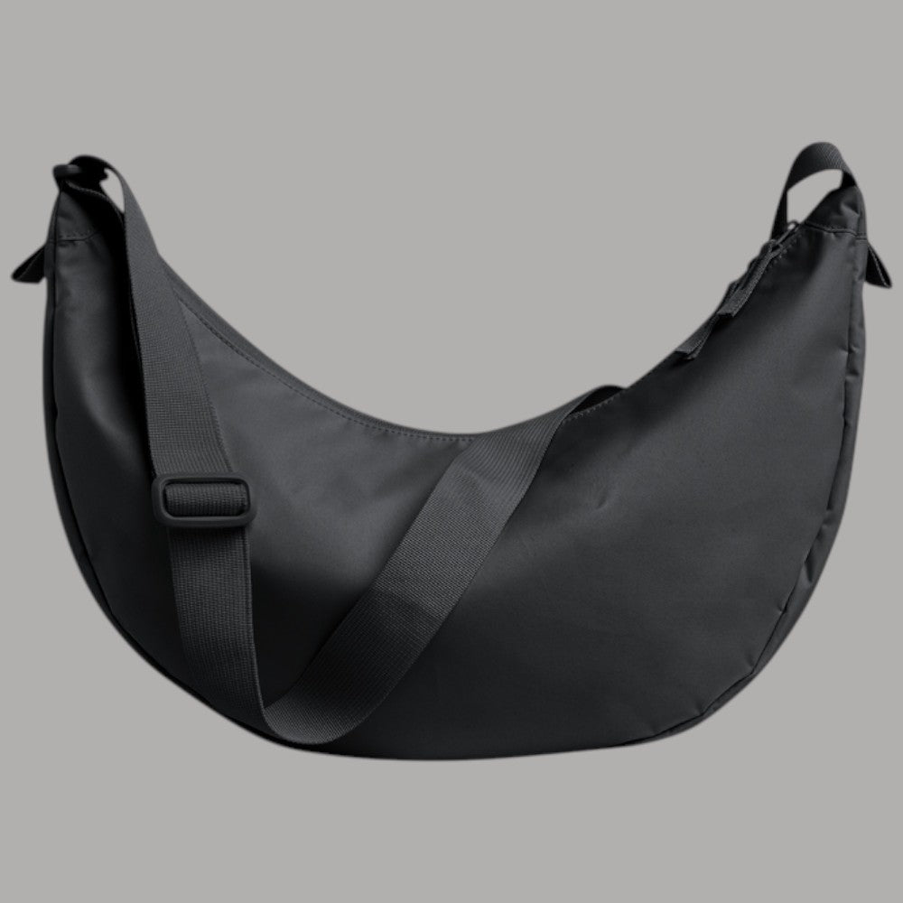 GOT BAG Moon Bag large in PET riciclato colore nero con tracolla regolabile