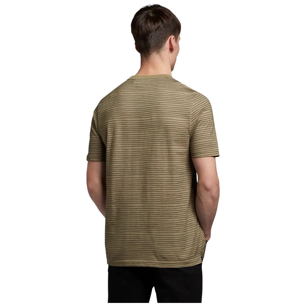 Lyle & Scott t-shirt breaton stripe verde TS1807V - Prodotti di Classe