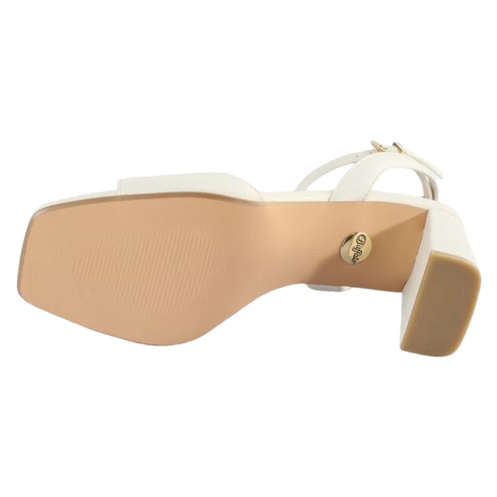 Buffalo sandali con tacco bianco perla April Neat 1291367 - Prodotti di Classe