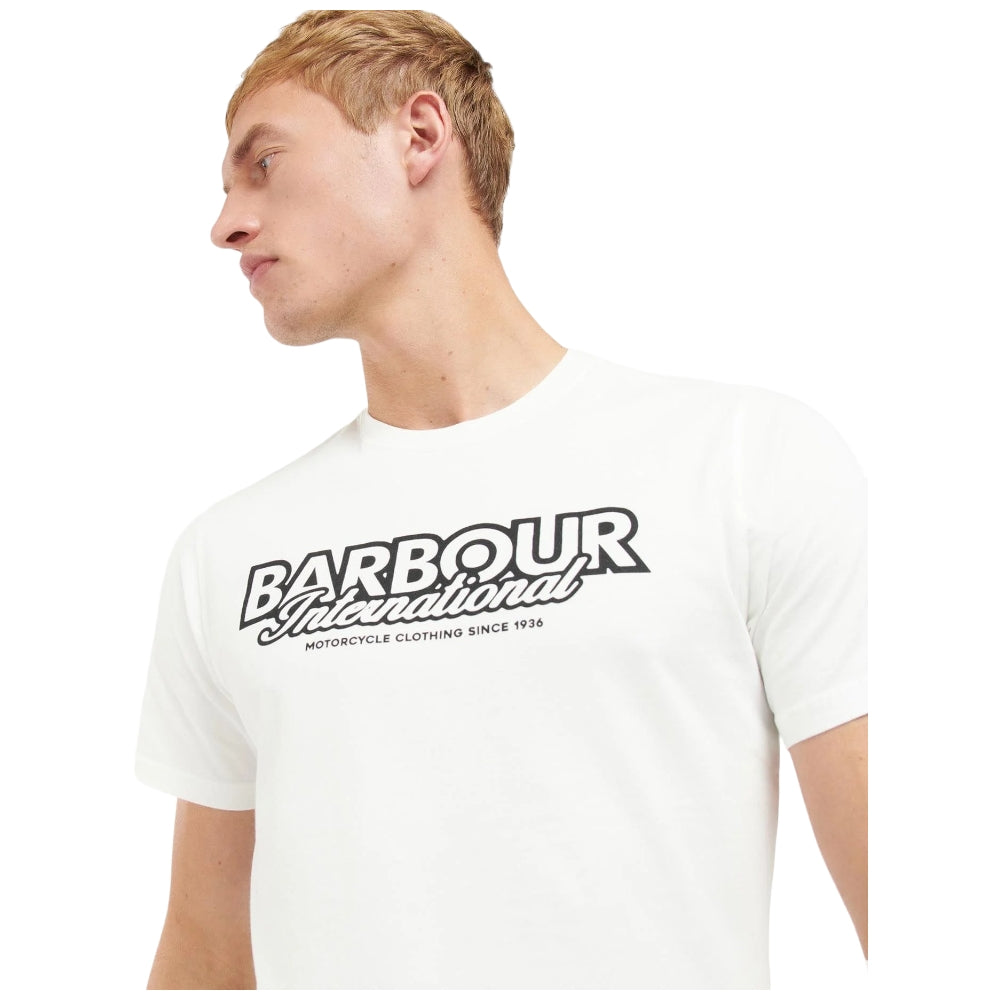 Barbour International T-shirt bianca ROWLEY MTS1132 T-shirt Barbour International