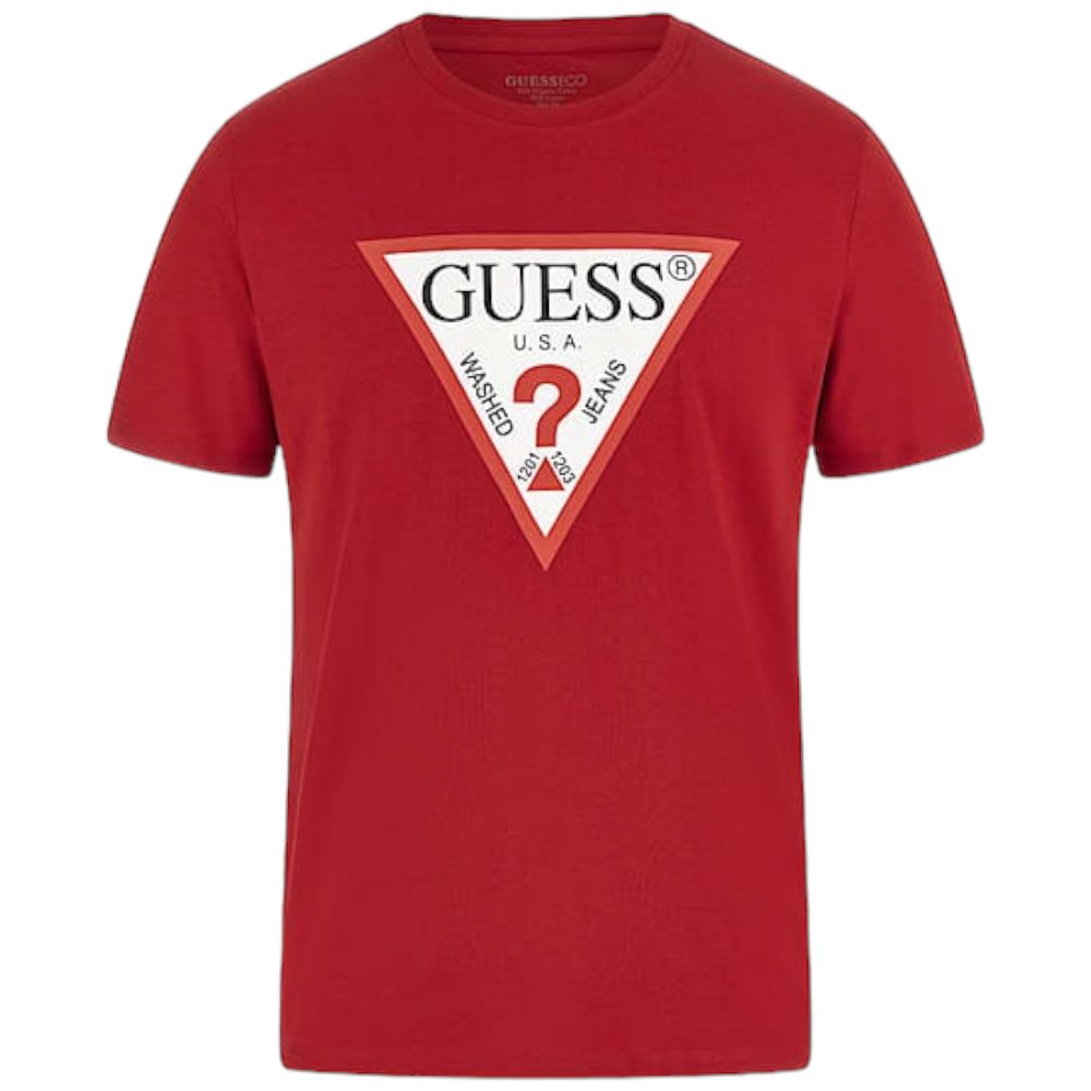 Guess t-shirt rossa logo grande M2YI71 I3Z14 T-shirt Guess