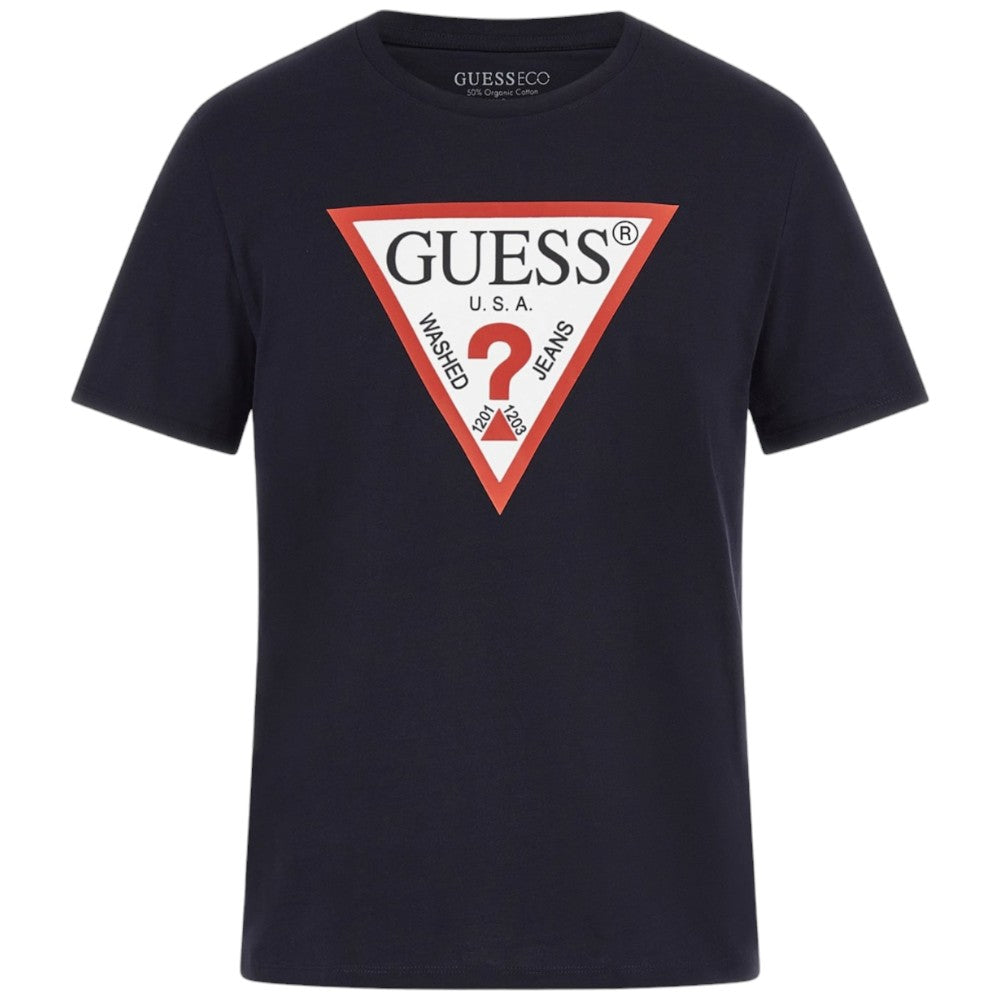 Guess t-shirt blu logo grande M2YI71-I3Z14 T-shirt Guess