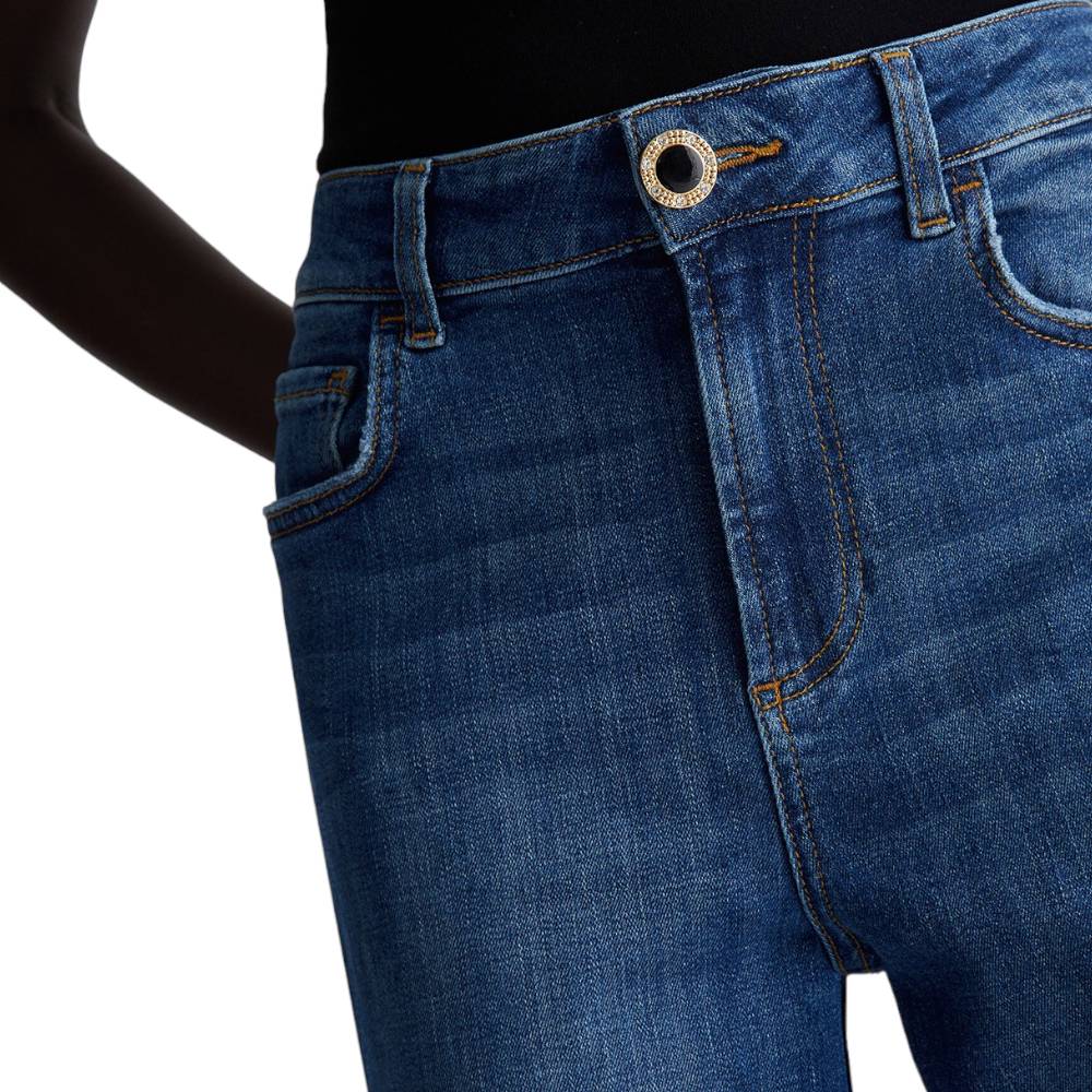 Liu jo jeans vita alta Straight UF3019DS829 - Prodotti di Classe
