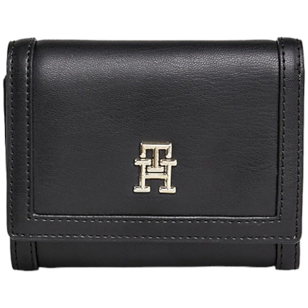 Tommy Hilfiger portafoglio nero flap medio AW0AW15746 - Prodotti di Classe