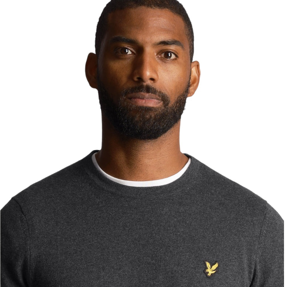 Lyle & Scott maglioncino merino grigio KN400VC Maglieria Lyle & Scott