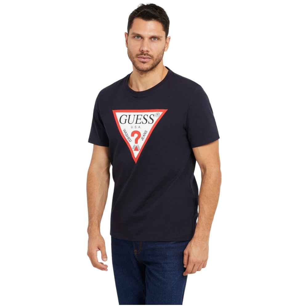 Guess t-shirt blu logo grande M2YI71-I3Z14 T-shirt Guess