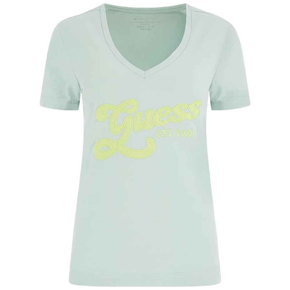 Guess t-shirt verde verde W3YI34 J1314 - Prodotti di Classe