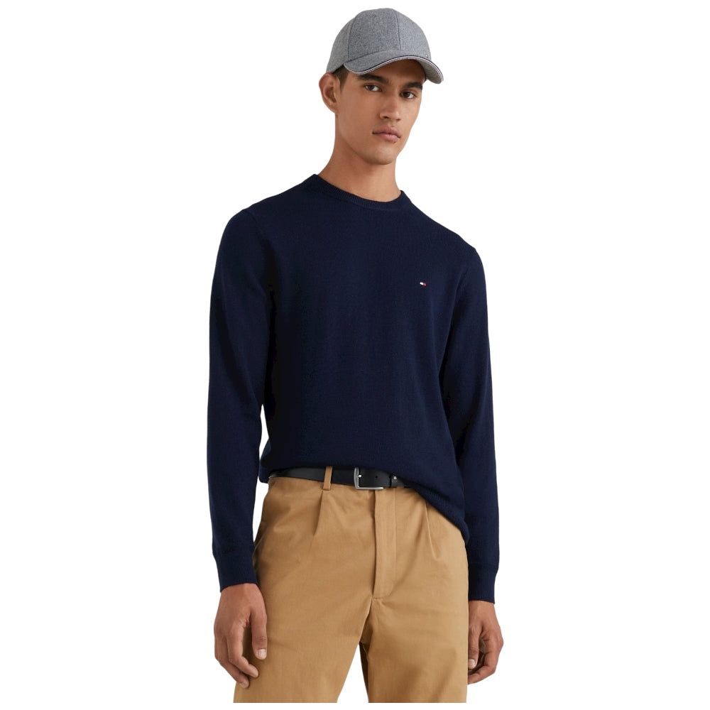 Tommy Hilfiger maglioncino uomo blu Maglieria Tommy Hilfiger