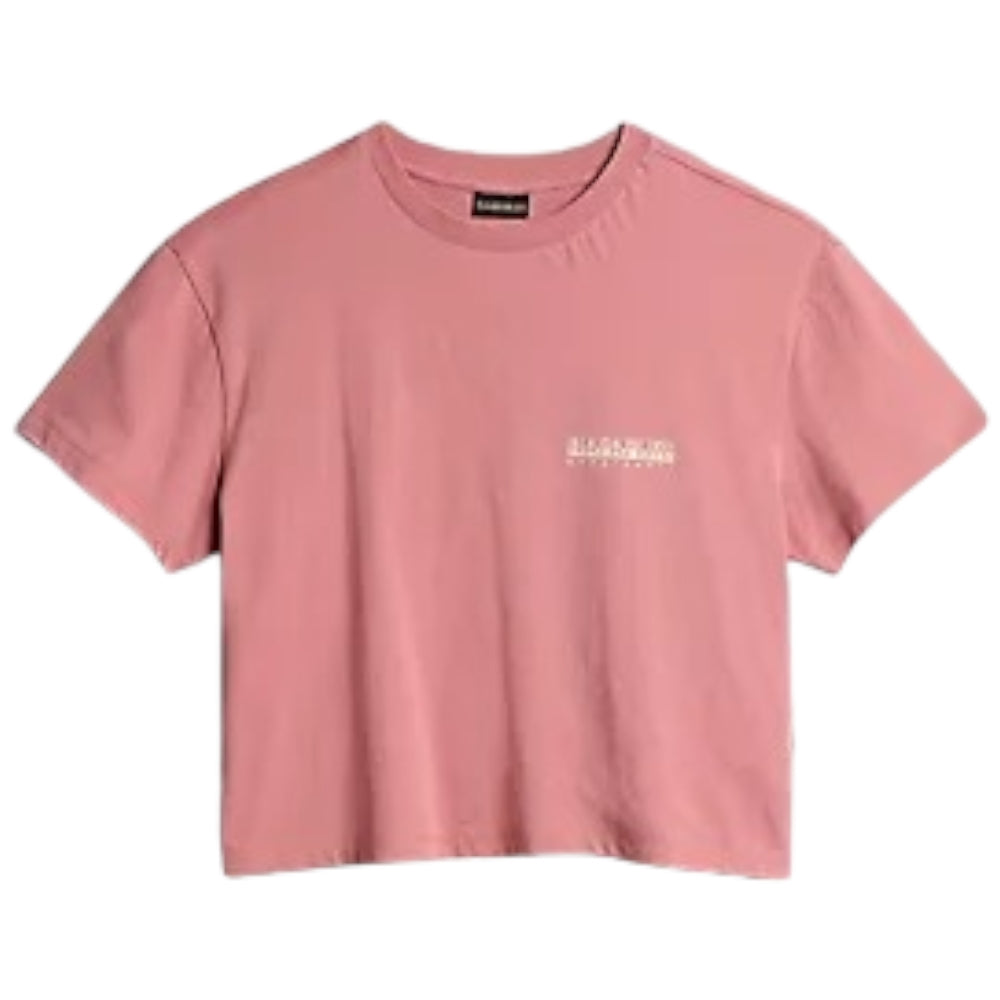 Napapijri t-shirt crop rosa Cenepa - Prodotti di Classe