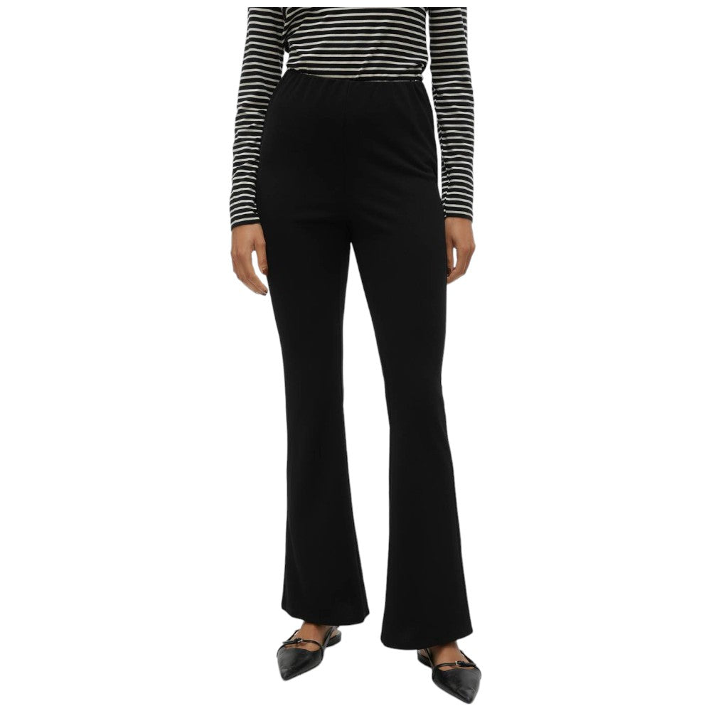 Vero Moda pantalone nero flared 10301597 Pantaloni Vero Moda