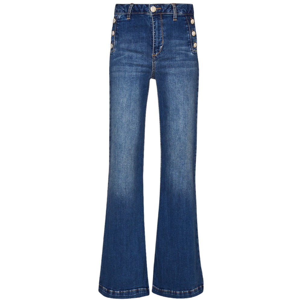 Liu Jo jeans Flare bottoni gioielli UA4131D4874 Jeans Liu Jo