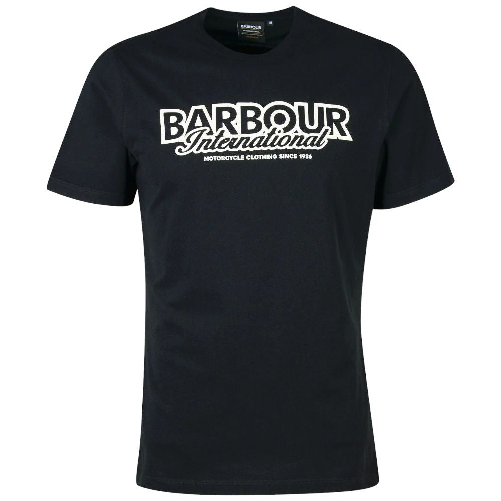 Barbour International T-shirt nera ROWLEY MTS1132 T-shirt Barbour International