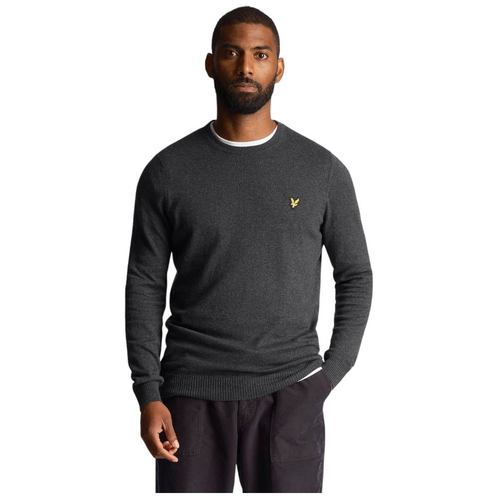 Lyle & Scott maglioncino merino grigio KN400VC Maglieria Lyle & Scott