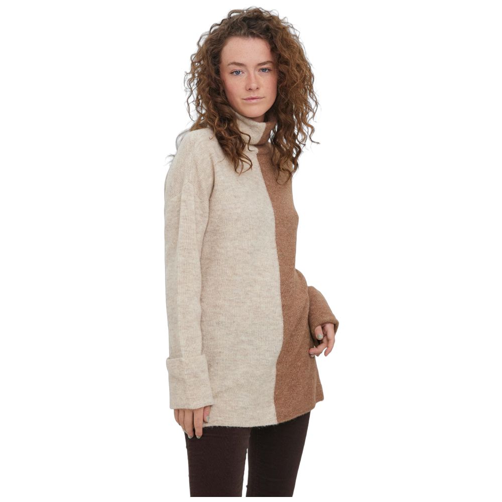 Vero Moda maglia lunga Lefile beige marrone Maglieria Vero Moda