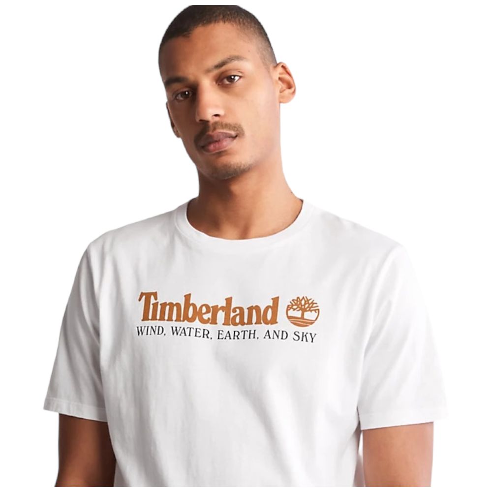 Timberland t-shirt bianca TB0A27J8 T-shirt Timberland