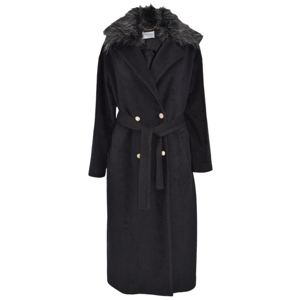 Relish cappotto nero lungo Puthal RCA2305450008 - Prodotti di Classe