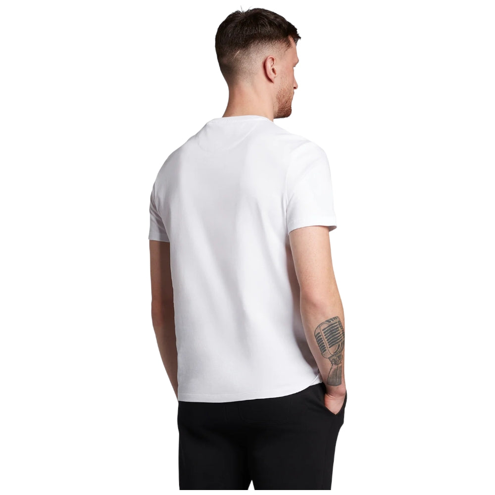 LyLe & Scott t-shirt bianca con taschino nero TS831VOG - Prodotti di Classe