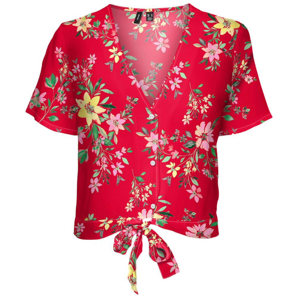 Vero Moda top rosso fiori 10286799 Top Vero Moda