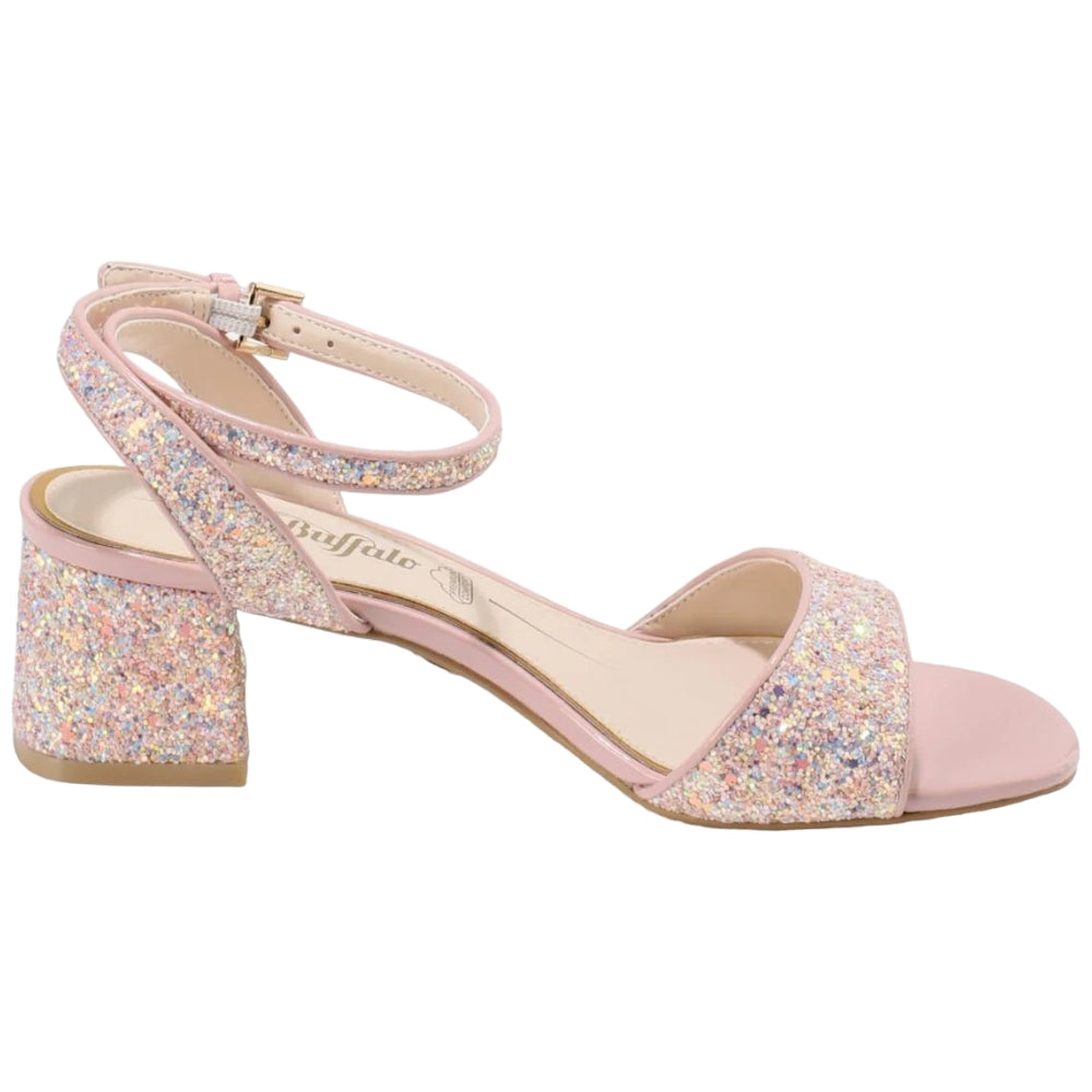 Buffalo sandalo elegante glitter rosa Rainelle 1650011 Sandali Buffalo