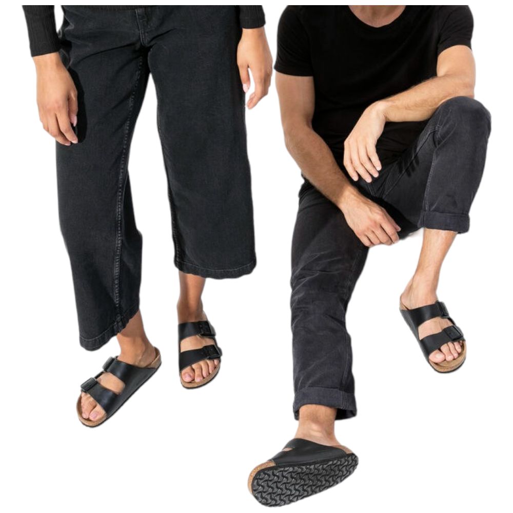 Birkenstock ciabatte Arizona nere in pelle 051193 Ciabatte Birkenstock