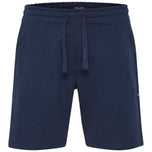 Bermuda tuta blu con vita elastica e coulisse