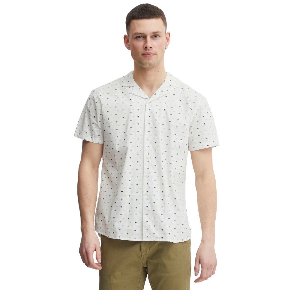 Blend camicia bianca manica corta 20715448 Camicie Blend