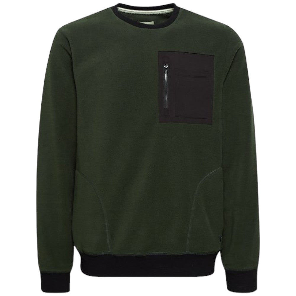 Blend felpa in pile verde 20715833 Felpe Blend