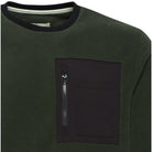 Blend felpa in pile verde 20715833 Felpe Blend