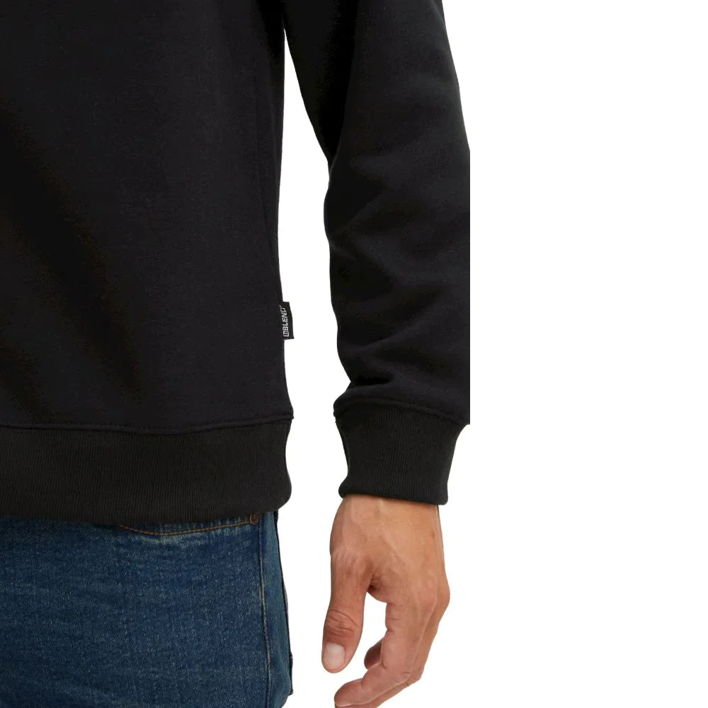 Blend felpa nera mezza zip 20714493 Felpe Blend