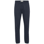 Pantalone tuta blu con coulisse in vita e tasche oblique
