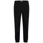 Pantalone tuta nero con coulisse in vita e tasche laterali
