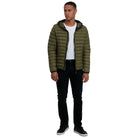 Blend piumino verde con cappuccio Romsey Giubbini Blend