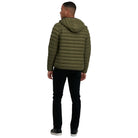 Blend piumino verde con cappuccio Romsey Giubbini Blend