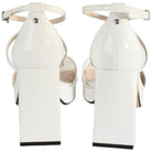 Buffalo sandalo bianco con tacco Cherry cage 1291376 Sandali Buffalo