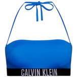 Costume bikini Calvin Klein blu: fascia con lacci al collo