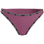 Slip bikini viola Calvin Klein con fascia logata elastica