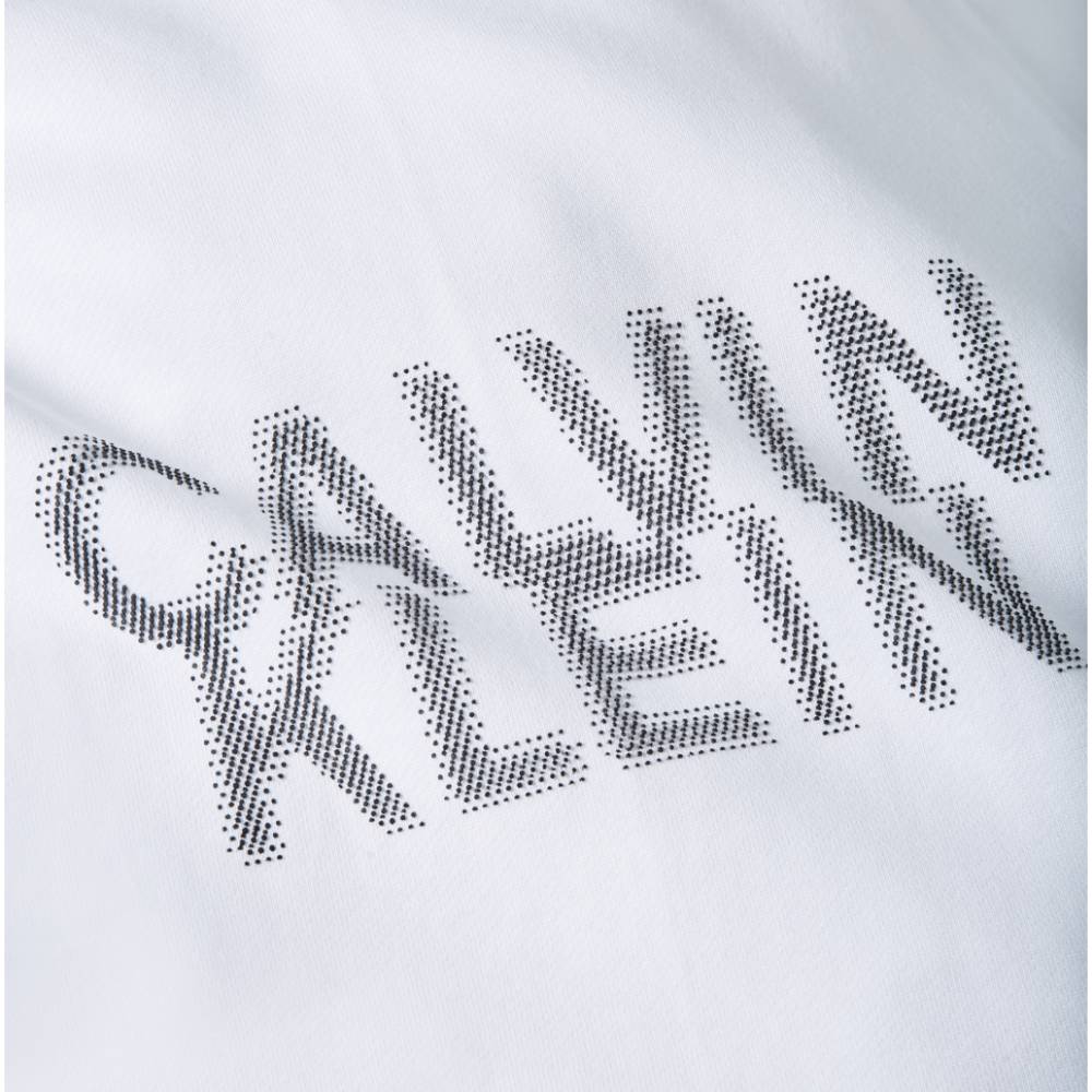 Calvin Klein felpa cappuccio bianca K10K110075 Felpe Calvin Klein