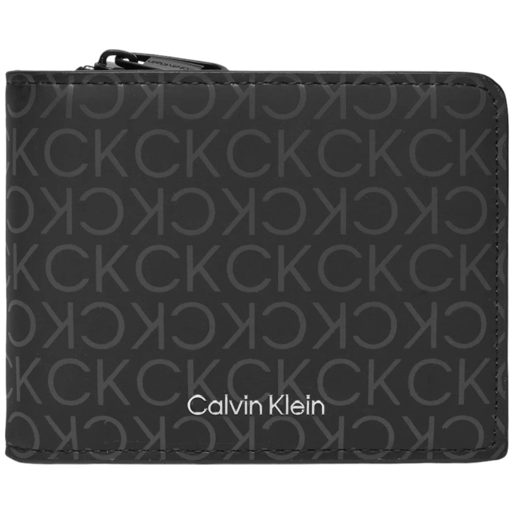Calvin Klein portafoglio bifold nero logato K50K511376 Portafogli Calvin Klein