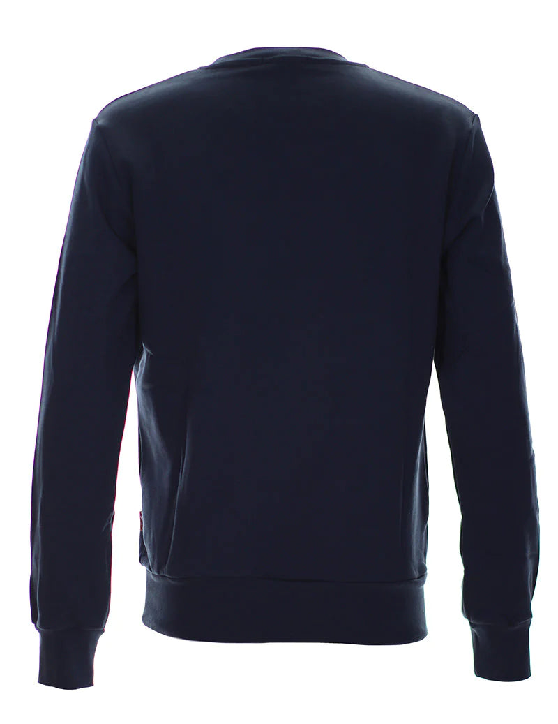 Carlsberg felpa blu stampa bianca Prodotti di Classe