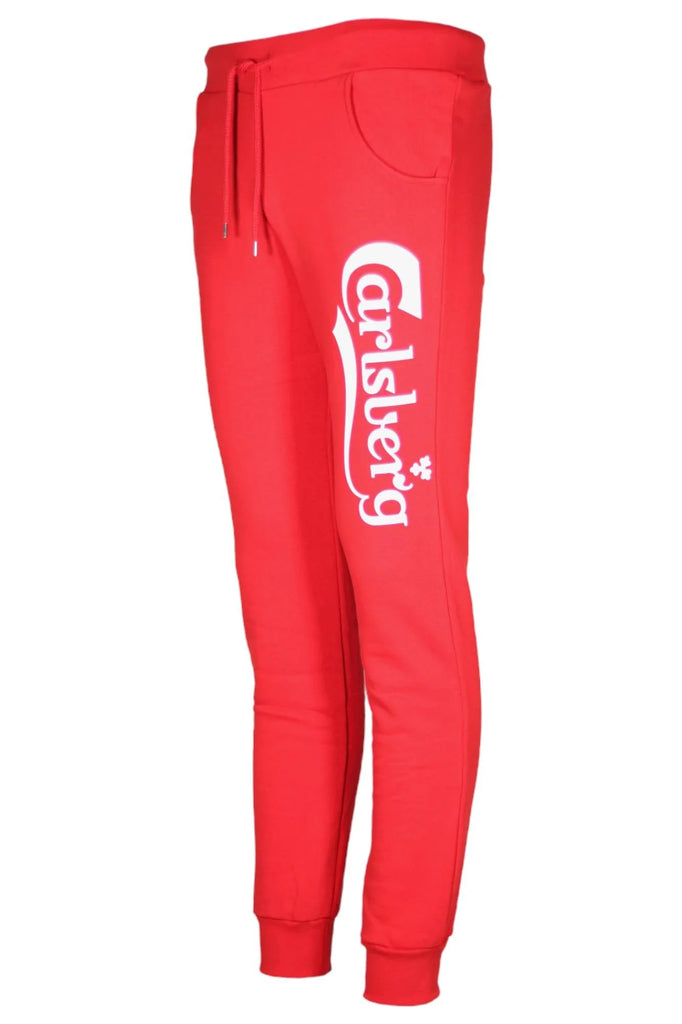 Carlsberg pantalone tuta rossa stampa bianca - Prodotti di Classe