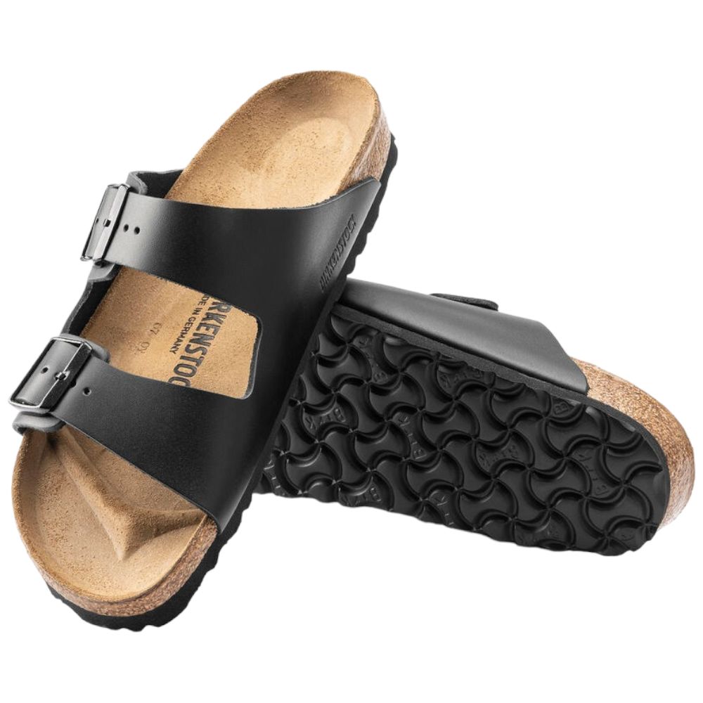 Birkenstock ciabatte Arizona nere in pelle 051193 Ciabatte Birkenstock