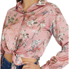 Guess camicia rosa floreale Bowed W3GH93 WD8G2 Camicie Guess