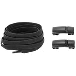 Lacci elastici magnetici per sneakers neri con fermagli magnetici neri