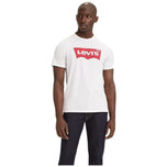 T-shirt bianca Levi's con grande logo rosso sul petto